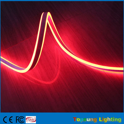100m rouge mini bande de corde à LED 110V 8,5*18mm 4,5w LED double face flexible néon lumière
