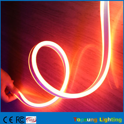 Lumières au néon à bande flexible à double face rouge 24 V pour la décoration de bâtiments