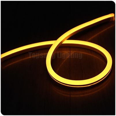 24v jaune populaire LED néon tube flexible lumière PVC ultra mince néon flexible lampe à corde bande 11x18mm décoration extérieure