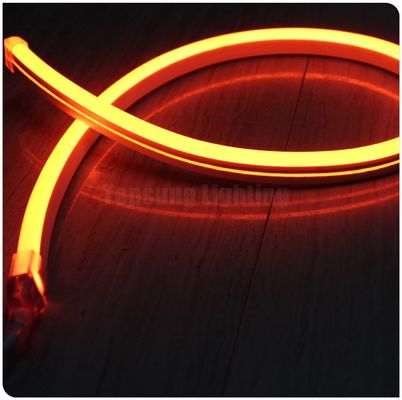 24v jaune populaire LED néon tube flexible lumière PVC ultra mince néon flexible lampe à corde bande 11x18mm décoration extérieure