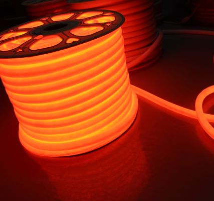 12v mini rond 16mm de diamètre 360 degrés émettant LED néonflex corde lumière orange LED néon tube doux