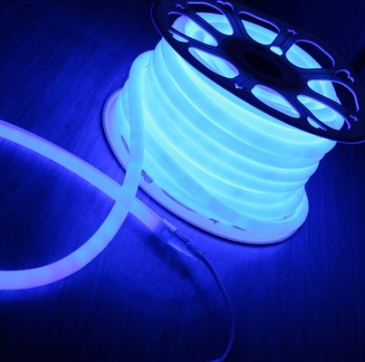 360 LED néon flex SMD luminaires de néon LED bande 24V étanche à l'eau pour la décoration extérieure corde bleue couleur 220v
