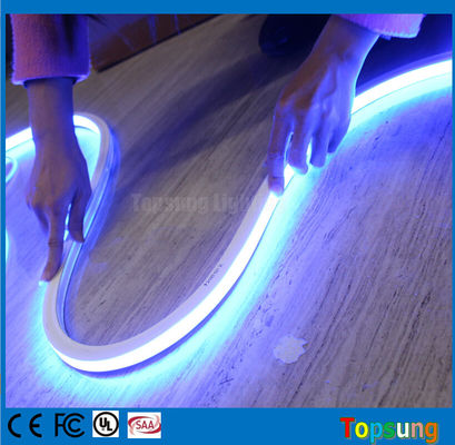 12v bleu Vue supérieure Plate 16x16mm néonflex Carré LED néon tube flexible bleu SMD corde bande de néon ruban de décoration