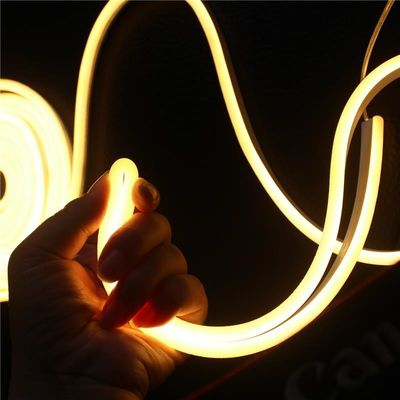 24v super lumineux mini 6x13mm à LED bande néon flexible 2835 smd néonflex chaud blanc anti-UV néon de silicone