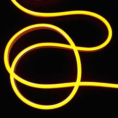 Super lumineux mini néonflex parfaite souplesse LED néon flexible bande de corde 6mm bande ambrée