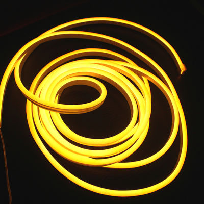 Super lumineux mini néonflex parfaite souplesse LED néon flexible bande de corde 6mm bande ambrée