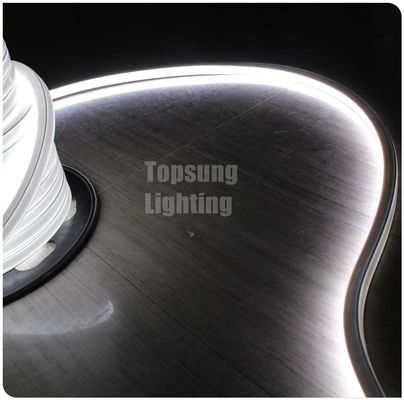 Nouveau super flex silicone LED lumière bande néon vue supérieure 16x16mm carré LED néon ruban lumineux ruban 12v blanc
