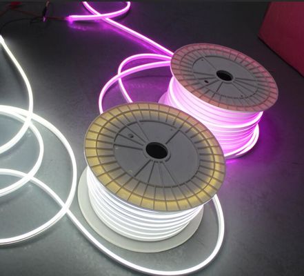 Super lumineux mini néonflex parfaite flexibilité LED néon flexible bande de corde 6x13mm 24v bande blanche