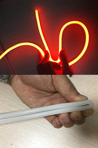 Mini 24v néon LED flexible éclairage de bande imperméable à l'eau 1cm coupe pour mariage
