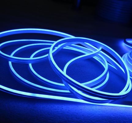 6mm bleu LED néon corde lumière flexible étanche Fête de Noël Arbre de Noël Décoration de la maison 110V/220V bandes de néon bleu