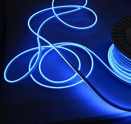 Standard de luminosité élevée et Mini néon résistant à l'eau lumière LED flexible, néon LED lumière 6W/m bleu