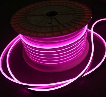 5 mm rose super flexible LED néon corde de lumière en extérieur panneau publicitaire / décor de la maison DC12V