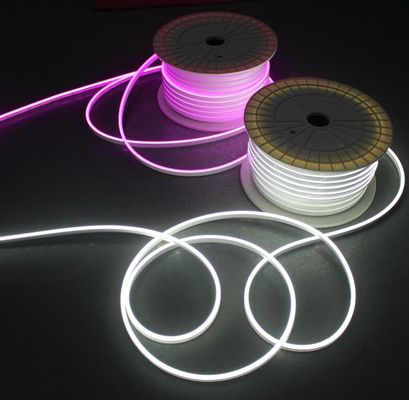 24v 6mm mini néon flexible LED bandes lumineuses 2835 smd silicone revêtement ruban blanc