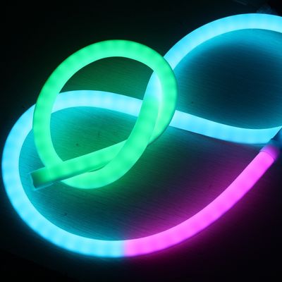 Éclairage au néon LED 18 mm 360 ronds Numérique programmable au néon Flex 24v pour l'éclairage de Noël