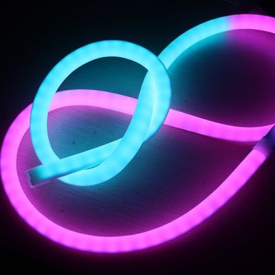 Lumière à bande LED RGB à changement de couleur à LED néon à corde petite lumière de nuit 360