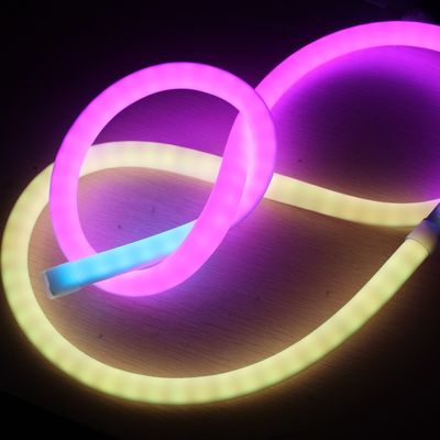 24V très pixel chasseur LED néon RGB 360 degrés tube de ruban doux de silicone