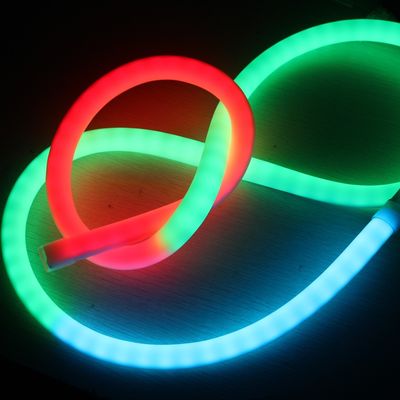 24V très pixel chasseur LED néon RGB 360 degrés tube de ruban doux de silicone