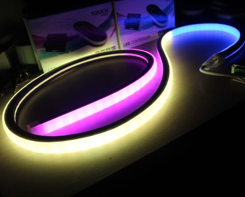 17x17mm carré numérique SMD5050 RGB Flex LED néon avec effet de mélange de couleurs parfait