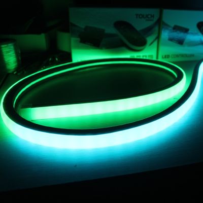 17x17mm carré poursuite LED néon flex plat dmx LED néon flexible bande rgb neon changeant de couleur