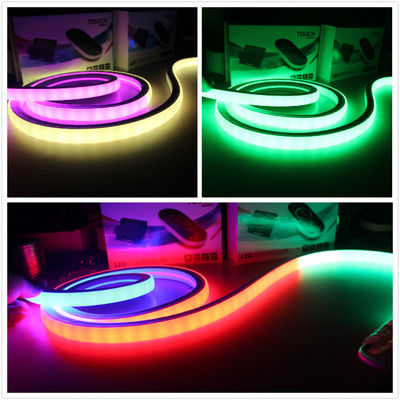 17x17mm carré poursuite LED néon flex plat dmx LED néon flexible bande rgb neon changeant de couleur