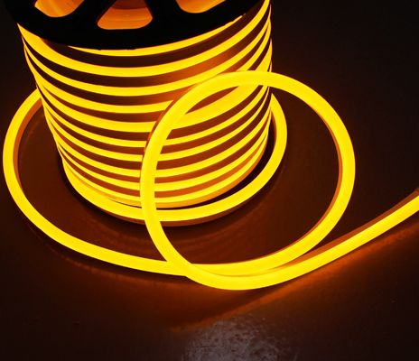 50m bobine néo néon LED flexible néon bande lumineuse 5050 imperméable à l'eau jaune ambre néon corde