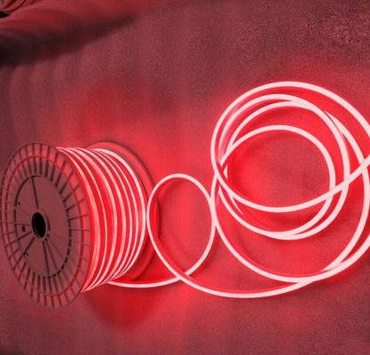 50m bobine rouge 12V LED Neon Light SMD 2835 120Leds/M 6X12mm éclairage flexible étanche