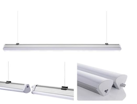 60w 1500mm Lumière linéaire moderne Pendentif de plafond Lampes à bâtons Max 42m Linkable Ip42