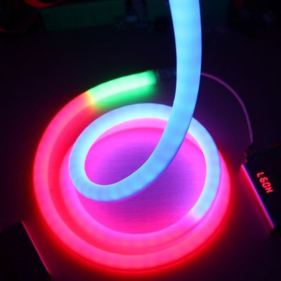 Éclairage flexible au néon personnalisé 24V Flex Rgb Pixel LED néon 360 degrés corde au néon