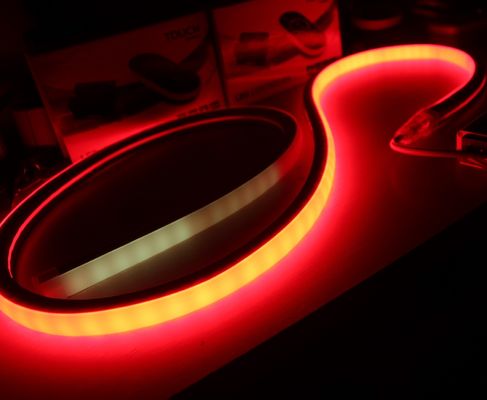 Lumière à câble à LED à couleur entière programmable DMX Led Flex Neon topview