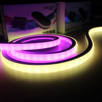 50m bobine 18x18mm carré flexible personnalisé LED néon tubes lumières RGB neon changeant de couleur