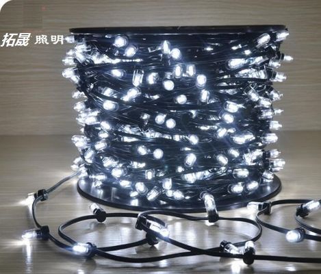 Vente en gros de vacances de Noël imperméable à l'eau IP65 fil noir 100m 666 LED ultra fin fil de fil de lumière