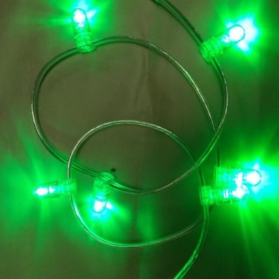 Marque 100m 12v corde de fées 666 LED IP67 pour les cordes à LED en cristal vert clair à basse tension