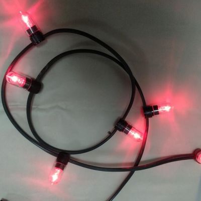 Baisse de tension alimentée par LED Lumières à cordes de couleur rose LED de Noël 100m cordes 666LED