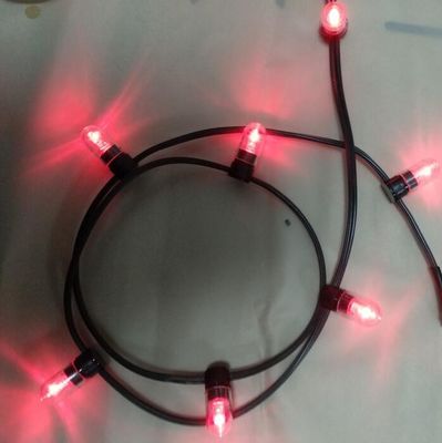 Résistant à l'eau 100m Lumière à cordes connectée pour les décorations de Noël 12v clips cordes 666 led