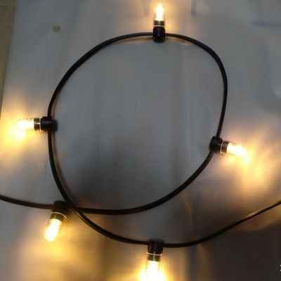 IP 65 chaud blanc PVC cristallin fil DC 12V éclairage de clip/ 666leds lampe de fée chaîne 100m/roll led poupées lumineuses