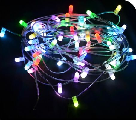 50M / rouleau personnalisé Mini Clip String Light DC12V lumières de fées 666 LED extérieures découpables lumières de sapin de Noël