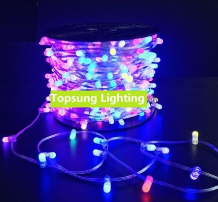 Fabricant rgb multi couleur 100m LED string IP65 12V clip LED clignotant sur la lumière pour l'UA