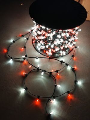 Des lumières de Noël de fées à LED 100m chaîne 1000 ampoules 12V chaînes de cristal rgb lumière de décoration
