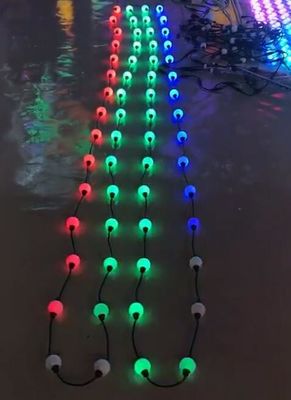 10 pieds de lumières de décoration de vacances LED lumière de Noël boule 3D 50mm Dmx