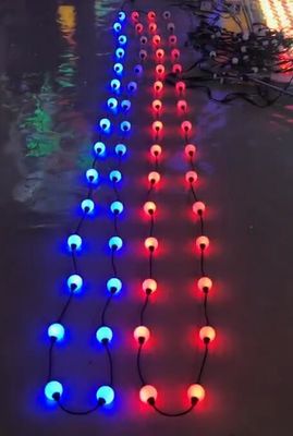 10 pieds de lumières de décoration de vacances LED lumière de Noël boule 3D 50mm Dmx