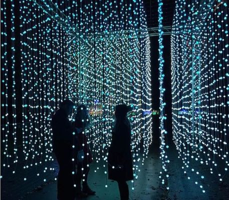 5m 25 dmx chaînes de billes à LED point lumière pixel globe 3D lumières de rideau décoration programmable