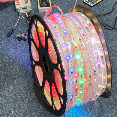 50m bobine bande LED RGB programmable avec IC intégré SMD5050 haute luminosité couleur magique