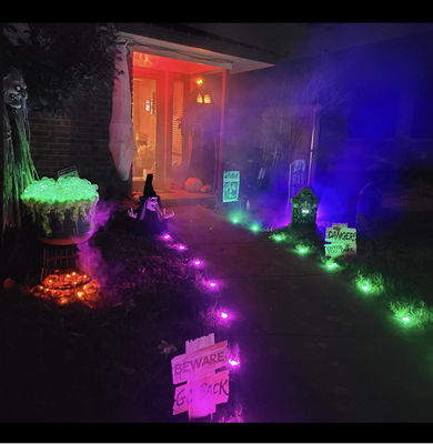 WIFI APP Jardin Led Lumières à cordes Plug-In RGB Pixels ampoules de pelouse